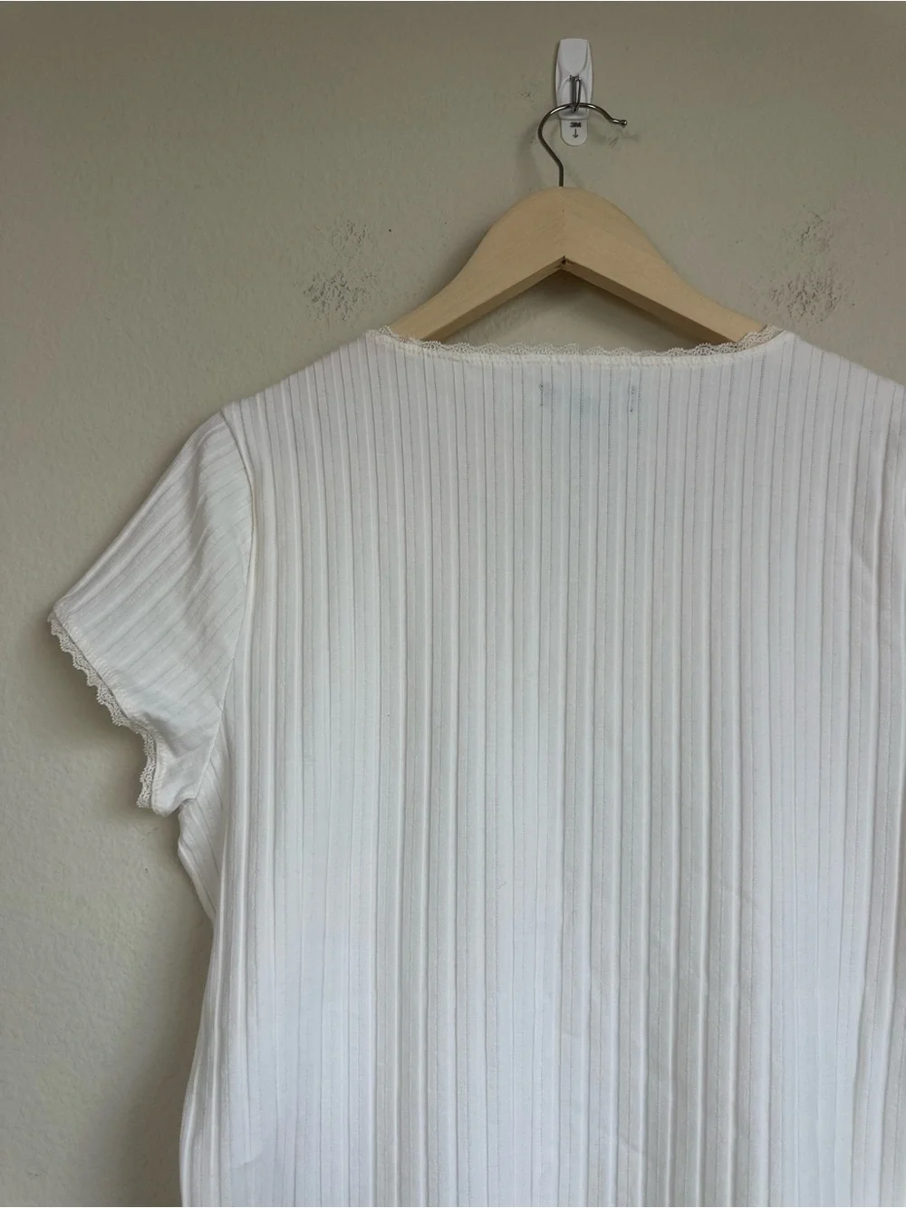 NWOT J.Crew Pointelle Short Sleeve Rib T Shirt